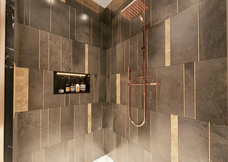 Moderne badkamer-renovatie in verhuurpand