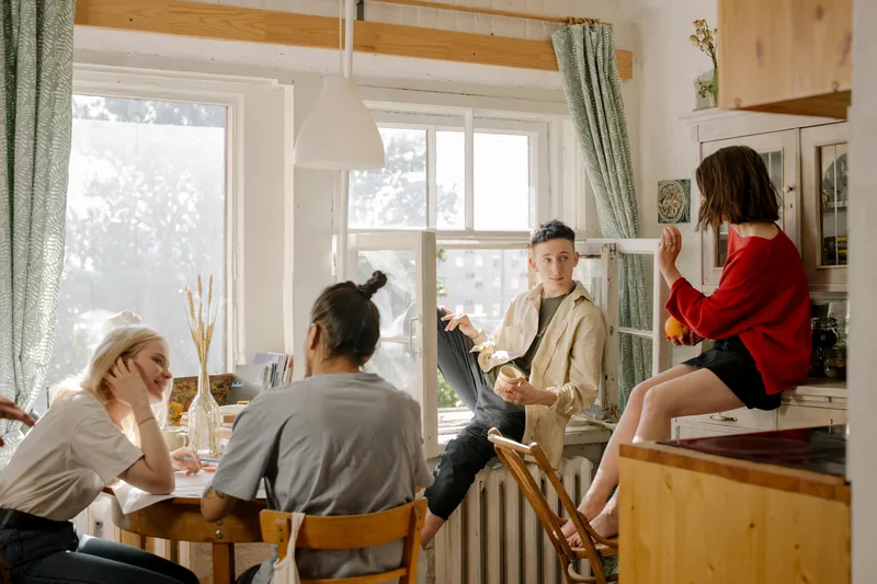 Studentenkeuken in Amsterdamse woning